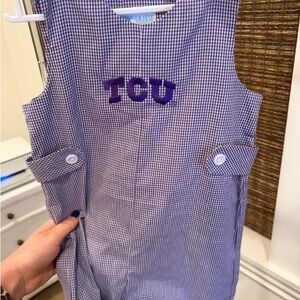 Purple Gingham Kids One Piece